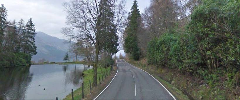 The A82 beside Loch lochy