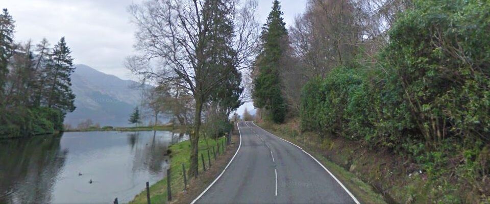 The A82 beside Loch lochy