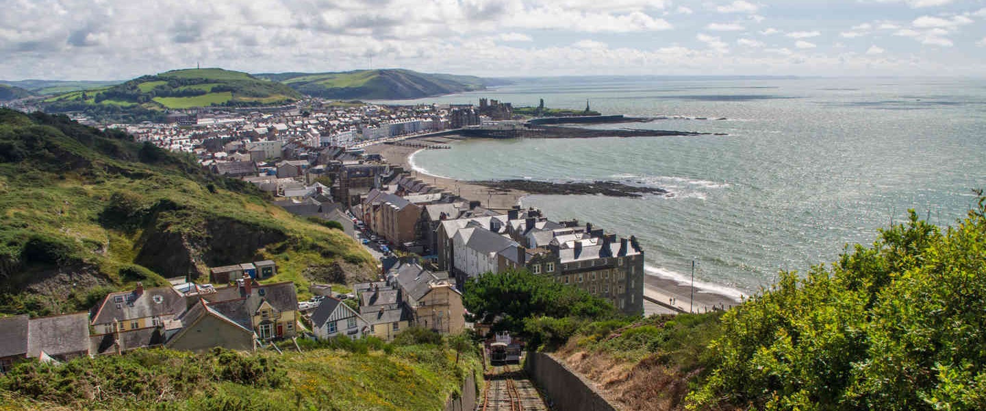 The view across Aberystwyth 