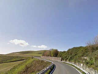 the road approaching Garmmichele