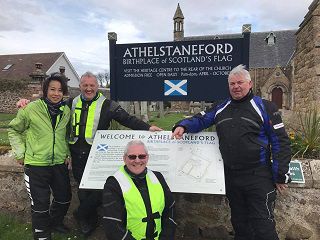 Athlestonford the birth place of the Scottish Saltire