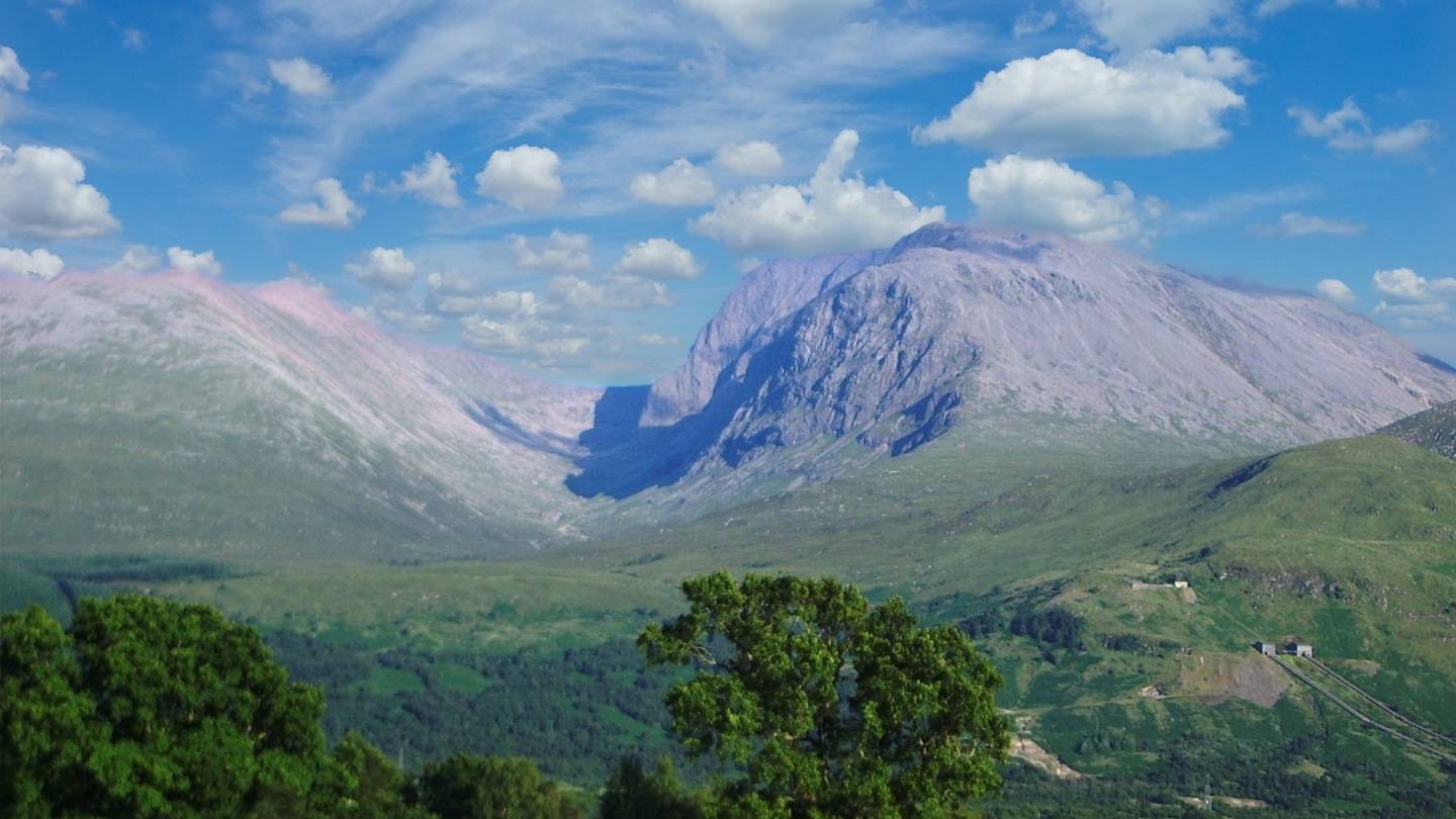 View from the west towards Ben Nevis 