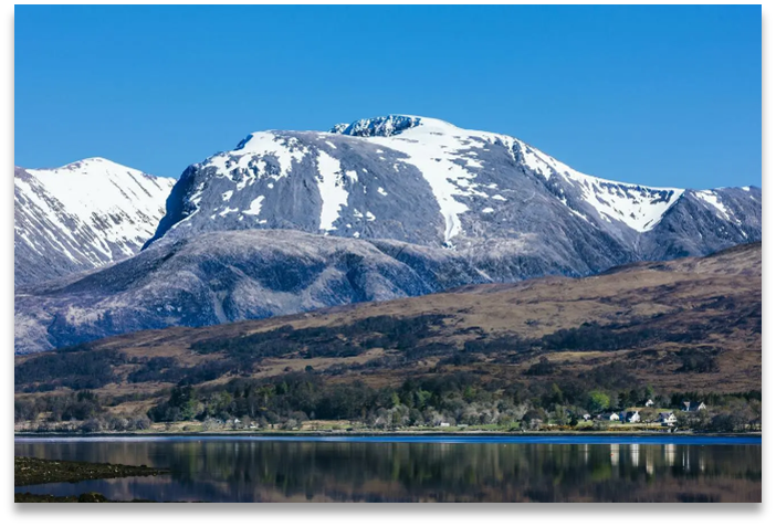 Snow capped Ben Nevis