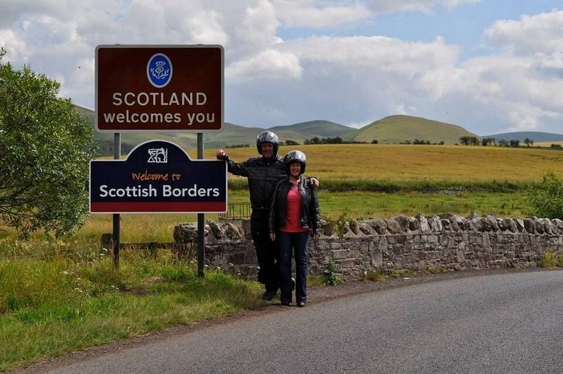 Near Kirk Yetholm on the Scottish English Borders
