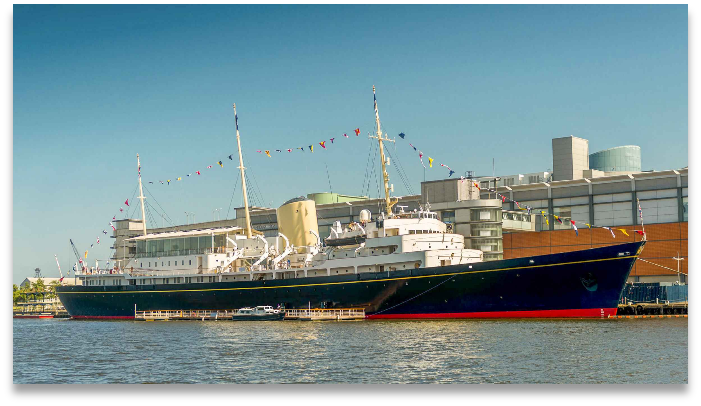 The Royal yacht Britannia