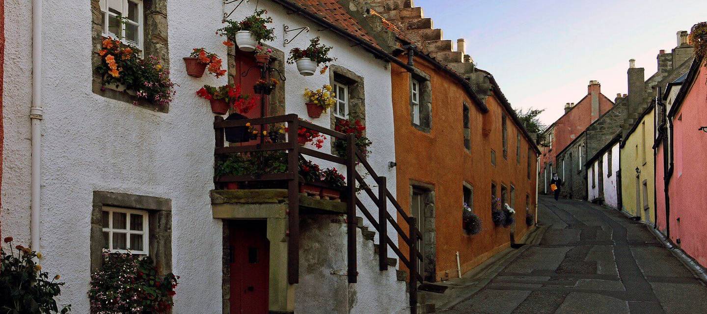 The conservation village of Culross in Fife