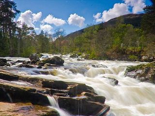 the Falls of Dochart at Killin