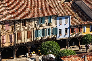 Old timer buildings in Mirepoix