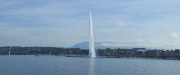 the jet d'Eau in Lake Geneva Switzerland
