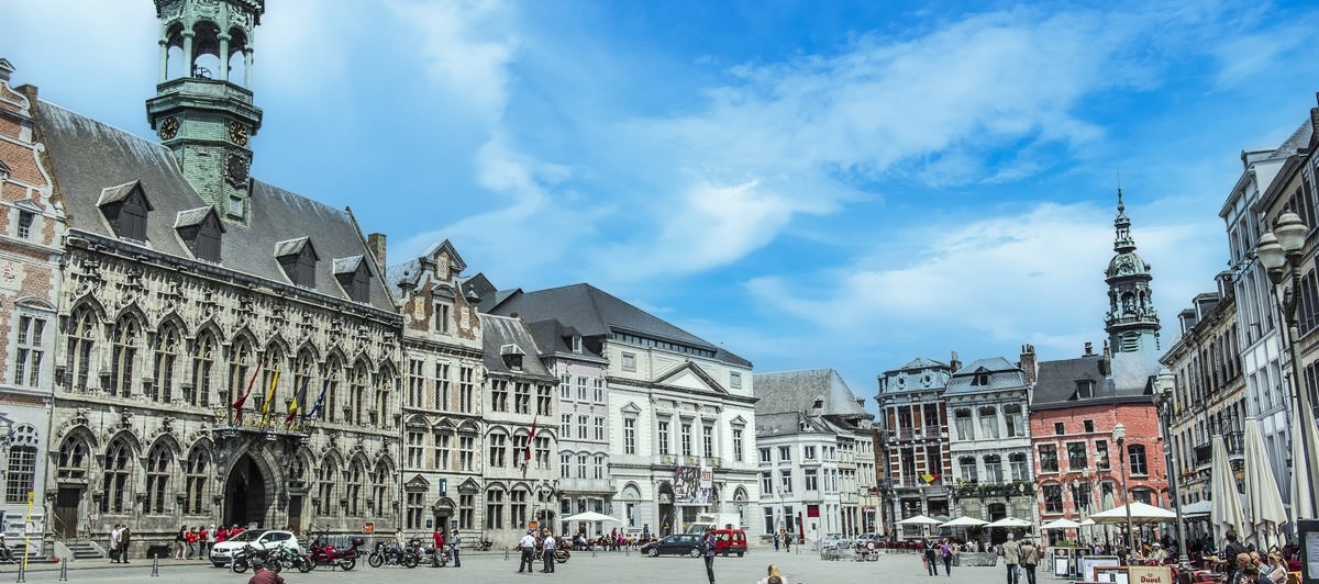 Town square at Mons