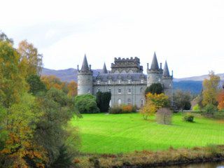 Inveraray castle viewed from the South