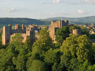 Ludlow Castle from Whitcliffe