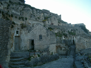 the Cave homes in Matera