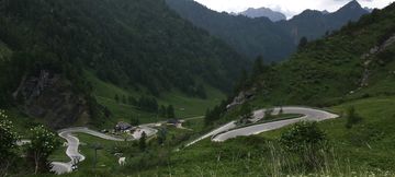 The Passo Fedaia in the Tyrol region of Italy