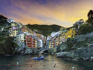 Riomaggiore from the sea