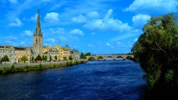 View across River Tay to Perth