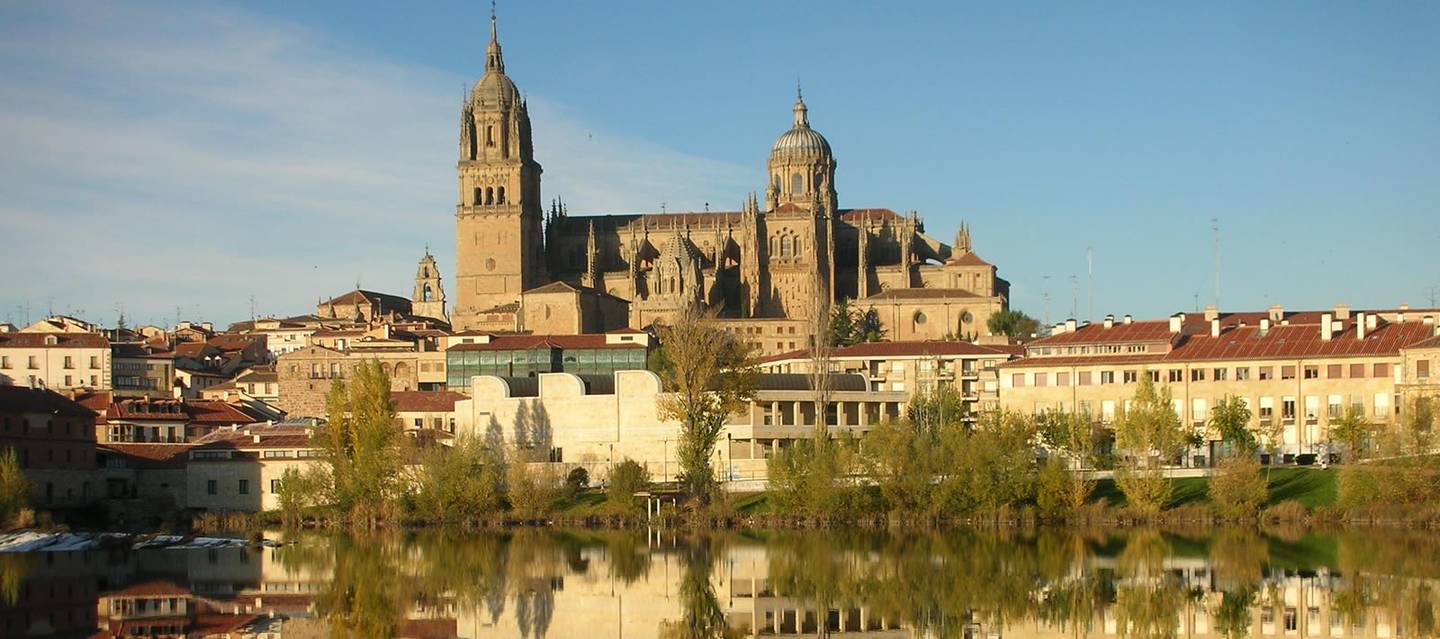 Salamanc Cathedral from the river