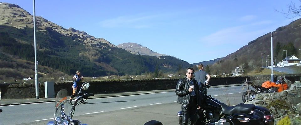 Arrochar looking west Argyll Scotland