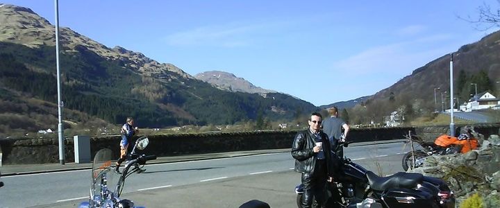 Arrochar looking west Argyll Scotland