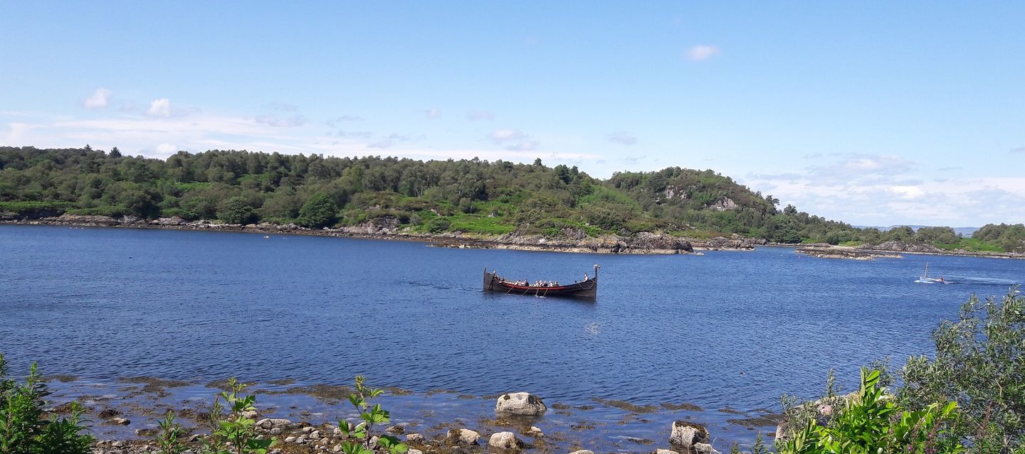 Viking Ship in Tarbert bay