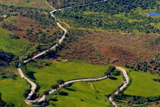 The historic Targa Florio circuit through valle di Sclafani, Sicily