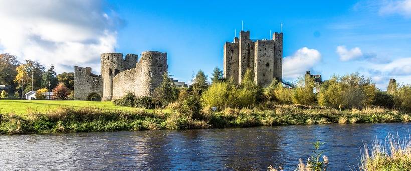View across the River Boyne to Trim Castle