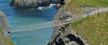 the Carrick-a-Rede rope bridge, County Antrim, Northern Ireland