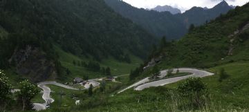 The Passo Fedaia in the Tyrol region of Italy